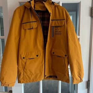 Yellow women’s explorer Jacket with Hood